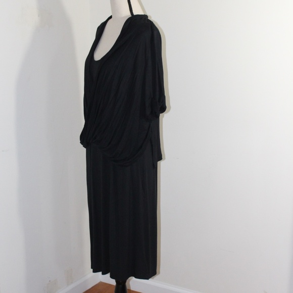 H By Halston, Drape Knit Twist front sheath dress - Picture 3 of 13